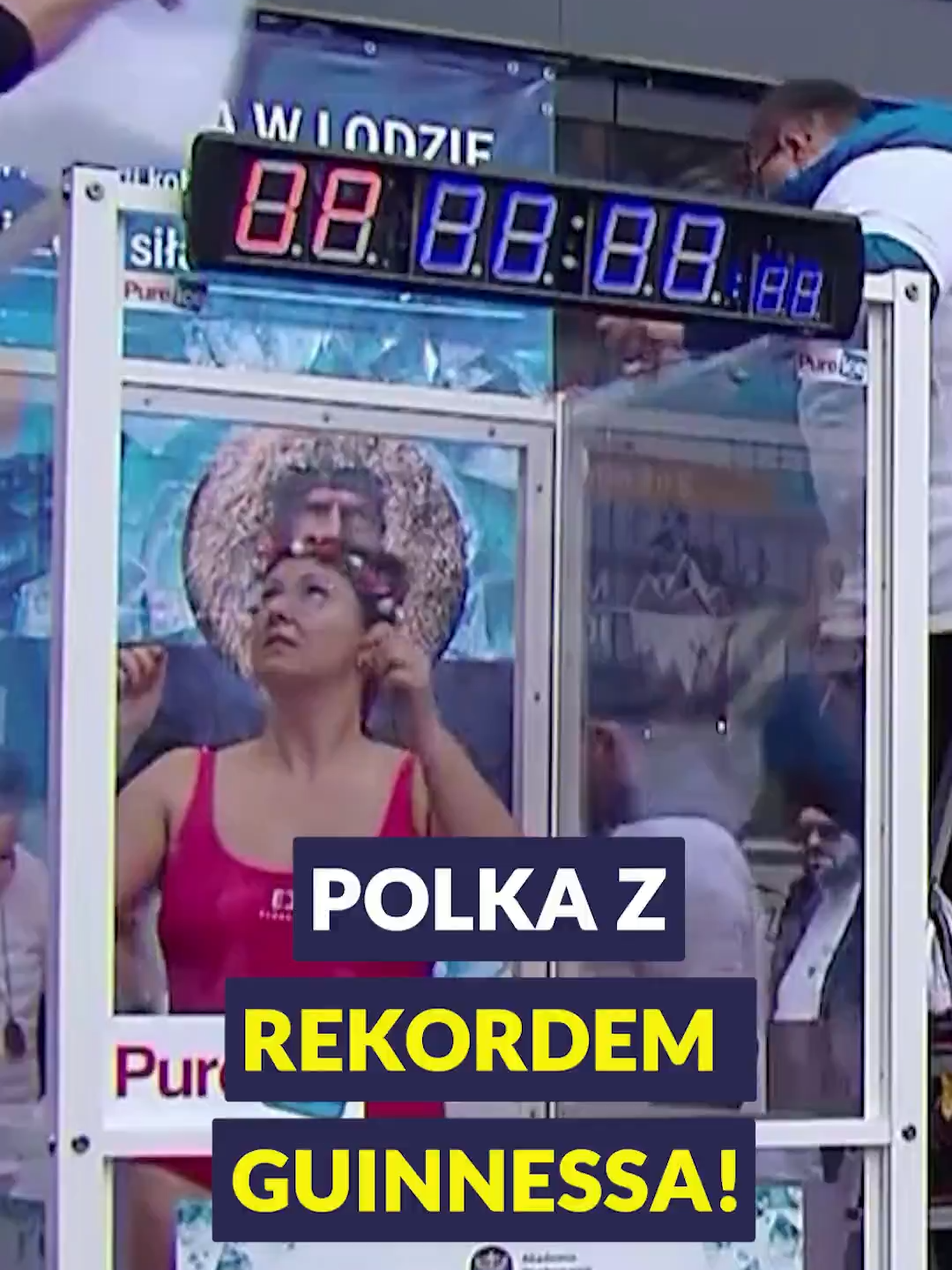 Polka z rekordem Guinnessa! Na kartach historii zapisał się wyczyn Marii Bodaj. Krakowianka spełniła swoje marzenie i ustanowiła rekord Guinnessa wśród kobiet w najdłuższym kontakcie całego ciała z lodem. W specjalnej skrzyni spędziła 3 godziny 33 minuty i 33 sekundy. #fyp #dc #dlaciebie #rekord #guinnessa #bodaj #kraków #polka