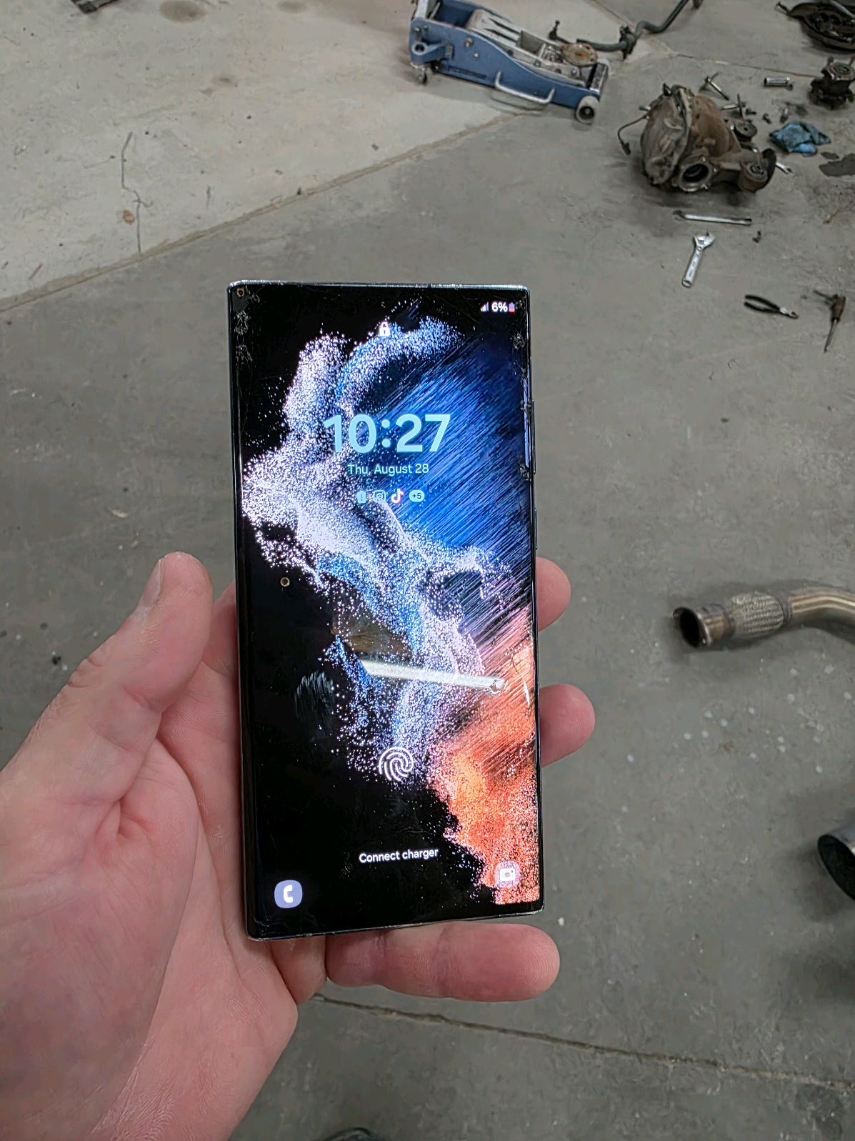 #stitch with @liv #iphone cant compete with #samsung phones 