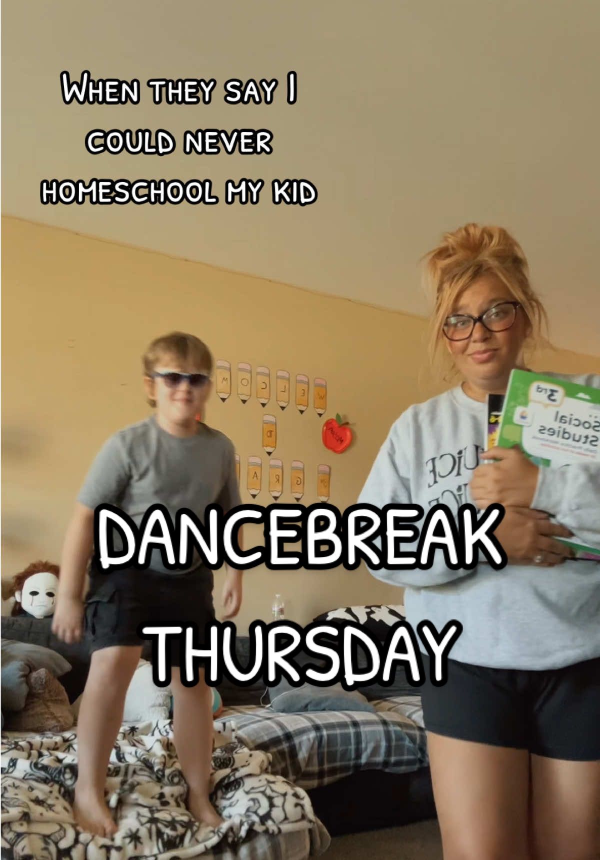 That’s your opinion babe!  I’m not keeping him under a rock! We are thriving and doing just fine! I love homeschooling and keeping my baby safe! At home I know he is learning and well taken care of and loved!  A mother should never be afraid to send her child to school! Our hearts are with the recent news! 🥺❤️  We homeschool for many different reasons! #dancebreak #MomsofTikTok #homeschoolmom #homeschoolfamily 