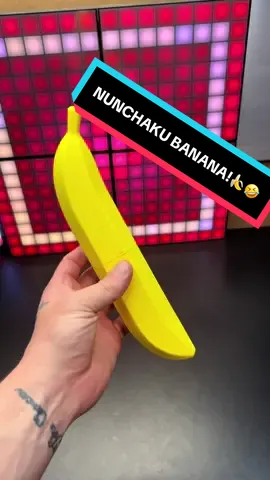 This is not a regular banana! NUNCHAKU BANANA!🍌🤣 #3d #3dprinting #3dprint #3dprinter #bananas 
