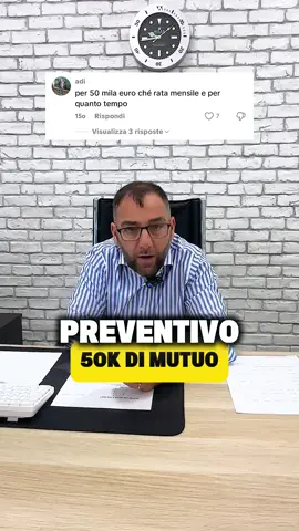 Preventivo mutuo da 50.000€ Oam delibere del credito #mutuo #mutuocasa #mediatorecreditizio #danielesantucci #documenti 
