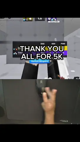 Thank u guys so much for 5k, I love every last one of you. #robloxfyp #robloxrivals #aim
