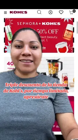 #greenscreen triple descuento tiene la tienda de Kohl’s aprovéchate estas megas, liquidaciones#kohls #greenscreen #foryou #greenscreen 