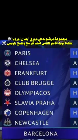 مجموعة برشلونه في دوري أبطال أوروبا 2026#برشلونه #باريس #قرعة_دوري_الأبطال #دوري 