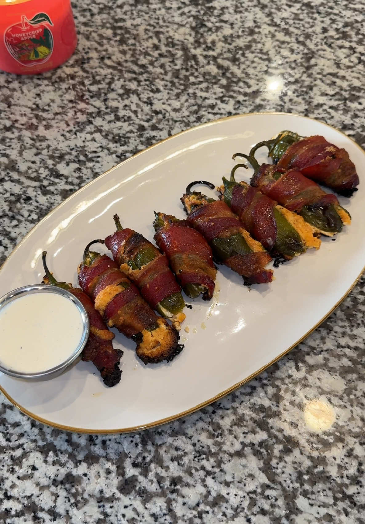Bacon wrapped jalapeño poppers! 🥓 🌶️ I sound so congested 😫 ##jalapenopopper##food##appetizer##gamedayfood##gamedayappetizers##jalapenos##snack