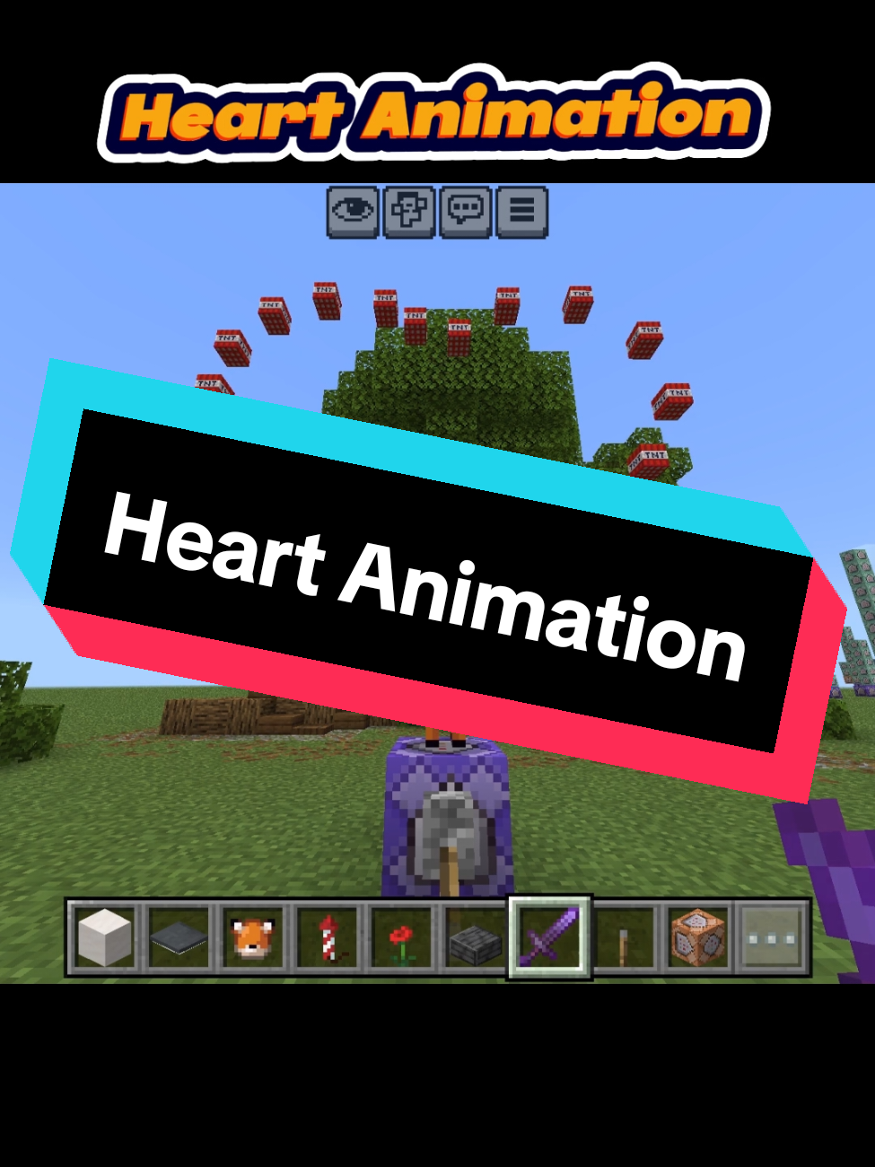 Classic Heart With FMBE #Minecraft #commandblock #fyp #xybca 