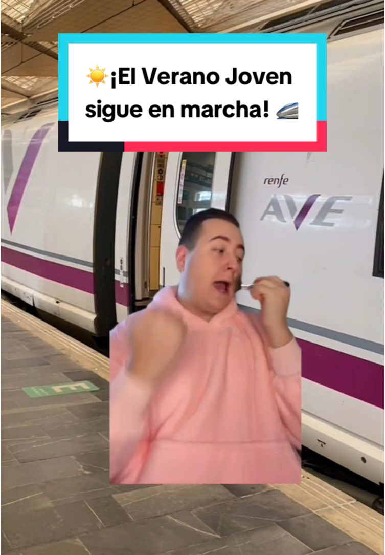 📣 ¡El verano aún sigue en marcha! Aprovecha los descuentos de septiembre del Verano Joven 🤑 y consigue tu viaje gratis. Sí, con Renfe por cada 2 viajes 👉 1 GRATIS para disfrutar hasta diciembre 🙌. Ya llevamos más de 2,5 millones de billetes vendidos con descuento Verano Joven ☀️ (25% más que el año pasado 📈). 🚄 ¿A dónde vas a viajar con tu billete gratis? #Renfe #gratis #tren #trenes #veranojoven #descuentos #viajes