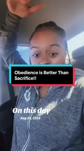 oldie but goodie! 🙂‍↕️✨ And Samuel said, “Hath the Lord as great delight in burnt offerings and sacrifices as in obeying the voice of the Lord? Behold, to obey is better than sacrifice, and to hearken than the fat of rams. 1 Samuel 15:22 p.s. IT’S MY ONE YEAR LOC’IVERSARRY🎉🎉☺️ #onthisday #Christiantiktok #ChristianGirl #JesusTiktok #obedience #fyp #fypシ 