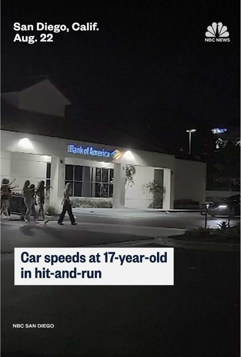 A 17-year-old girl suffered minor injuries after she was hit by a car in a hit-and-run in the parking lot of a #SanDiego, #California shopping center, @NBC San Diego reports.