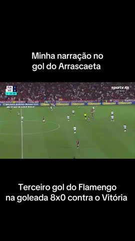 Arrascaeta é craque!  Flamengo 8x0 Vitória  #TikTokEsportes #Arrascaeta #Gol #flamengo #renatasilveira 