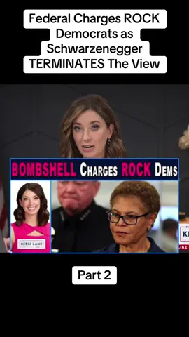 Part 2 Federal Charges ROCK Democrats as Schwarzenegger TERMINATES The View#news #breakingnews #trump #politics #fyp 