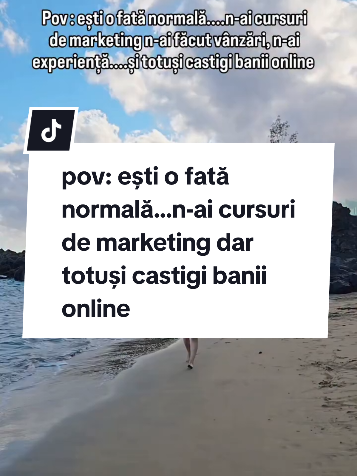 ✨ Pov: ești o fată normală. ❌ N-ai cursuri de marketing. ❌ N-ai făcut vânzări. ❌ N-ai experiență. Și totuși… ✅ câștigi bani online. De ce? Pentru că nu perfecțiunea aduce rezultatele, ci dorința de a învăța și de a acționa. Eu am început exact așa: fără cunoștințe, doar cu un telefon și multă determinare. Și am descoperit că online-ul nu cere diplome, ci curaj să începi. 💡 Dacă eu am reușit, de ce n-ai putea și tu? 👉 Lasă-mi un „Vreau și eu” și îți arăt de unde să începi. #NetworkMarketingCuSuflet #networking #business #femeidesucces #jobonline 