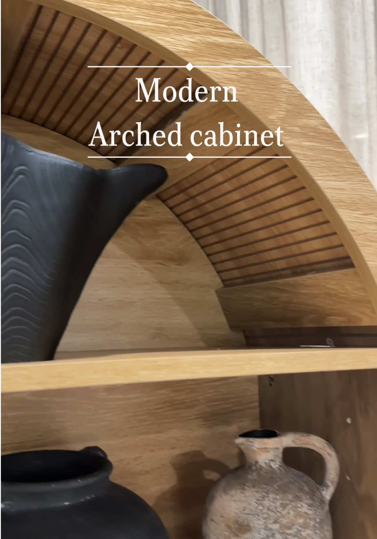 Its perfect, it will elevate any space @GiraTree #furniture #modernfurniture #archedcabinet 