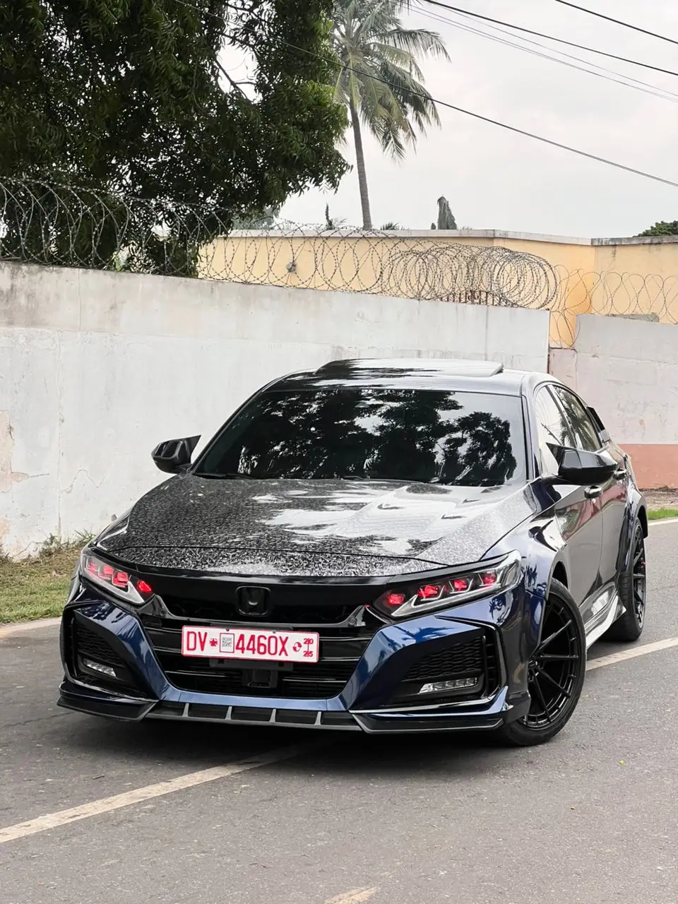 THE Masonry ACCORD 😮‍💨  2018 Honda Accord ¢590,000 GHC Fully Upgraded  Customized body kit Customized wide body kit Customized headlight Customized taillight  High performance air intake High performance charge pipe High performance downpipe High performance front pipe Power valvetronic exhaust  Customized concave 19inch rim 12.3 android screen that support sim and wireless apple CarPlay and android auto  Dash Cam Wireless charging  Original Carbon fiber flat button steering wheel High performance brake discs High performance brake calipers  Upgraded subwoofer  Upgrade shadow light Foldable side mirror CALL OR WHATSAPP 0542382193
