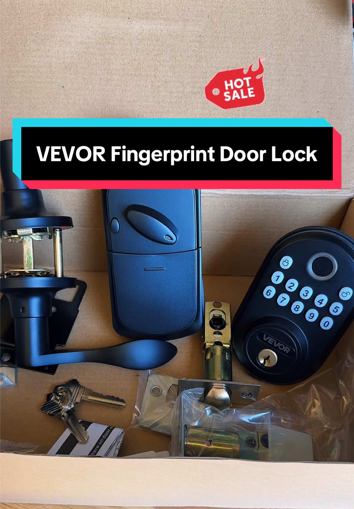 #doorlock #fingerprintdoorlock #security #vevor #tiktokshoplabordaysale @Vevor_US @vevor shop 