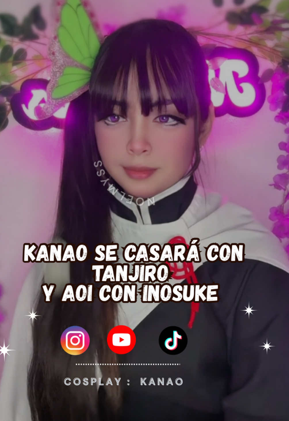 🗣️kanao se casará con tanjiro  y Aoi con inosuke 🫵🏻 lo dijo la moneda 🪙 audio de @TANJIVERSO VR  #kanaocosplay #kanaotsuyuri  #tankana #tanjiroxkanao #humor 