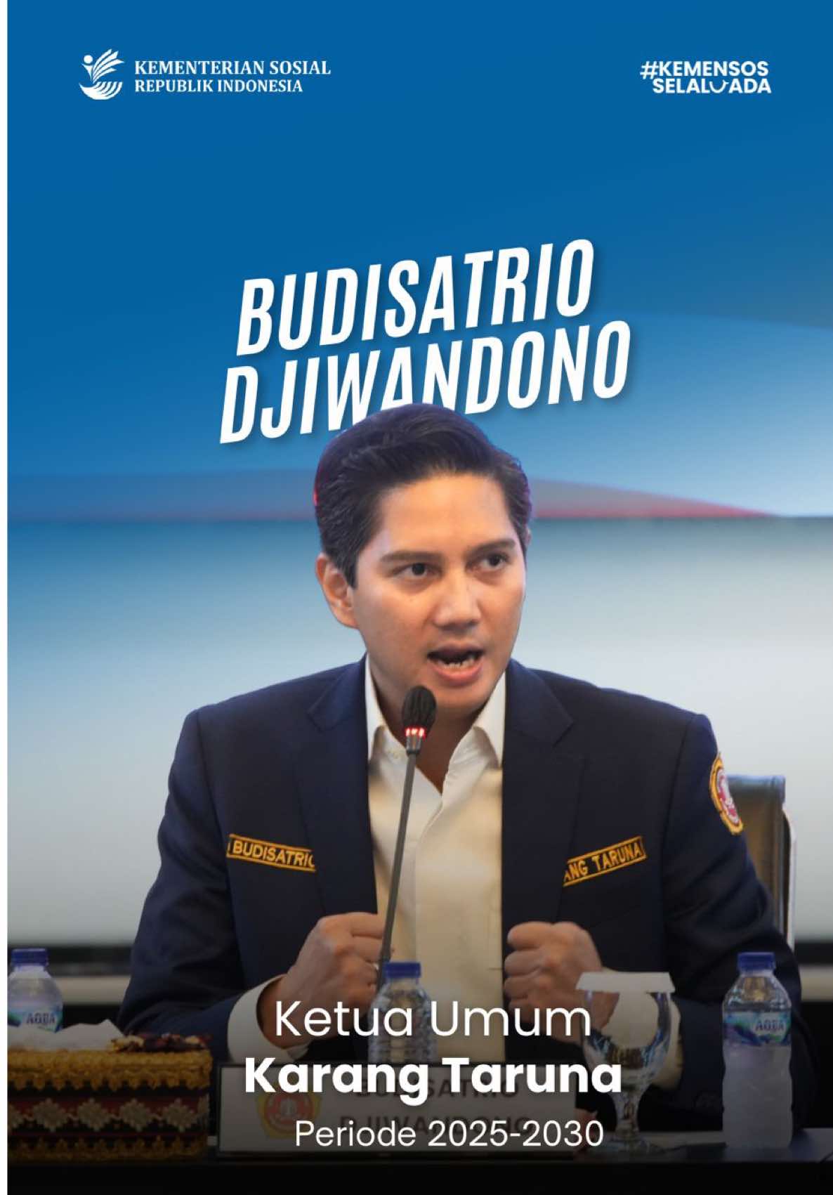 Dalam Temu Karya Nasional IX Karang Taruna di Jakarta, Minggu (24/08), Menteri Sosial Saifullah Yusuf (Gus Ipul) menegaskan peran Karang Taruna sebagai agen transformasi sosial sekaligus rumah besar pemuda Indonesia yang mandiri dan kreatif dalam memberdayakan masyarakat serta berkontribusi dalam mewujudkan target nasional.
 Momentum ini juga menandai pengukuhan Budisatrio Djiwandono sebagai Ketua Umum Karang Taruna, membuka langkah baru bagi pemuda Indonesia dalam membangun bangsa.
 Simak selengkapnya.