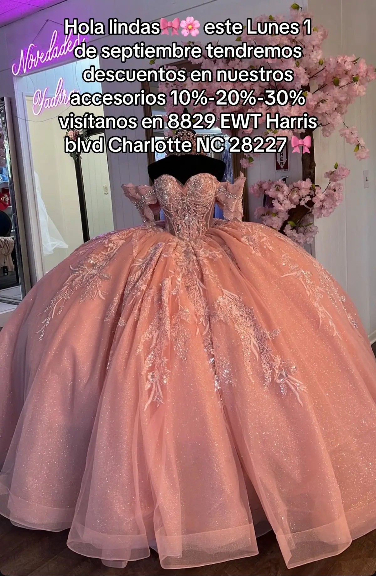 Te esperemos no pierdas esta oportunidad, especial del día!!🎀✨#novedadesyadira #quinceañera2025 #charlotte #paratiiiiiiiiiiiiiiiiiiiiiiiiiiiiiii #fiesta2025 