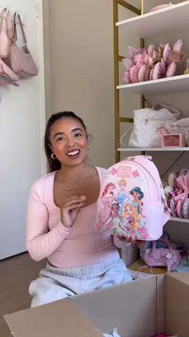 disney princess loungefly unboxing 🎀✨ happy world princess week and thank you @Disney for the package!!  #disneyprincess #disneyunboxing #disneyhaul #worldprincessweek  #disneyprincesscreateyourworld 