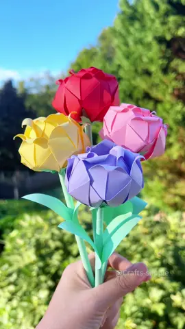 How to make a beautiful rose flower#DIY #craft #gift #handmade 