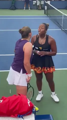 Yeah Taylor!! Talk your shiiiiiii!  #taylortownsend #USOpen 