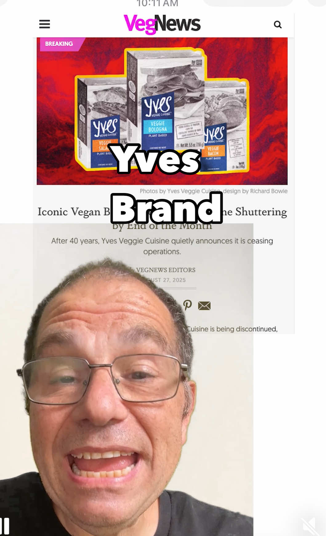 #YvesVeggieCuisine #VeganNews #PlantBasedFuture #VeganCommunity #SaveVeganBrands