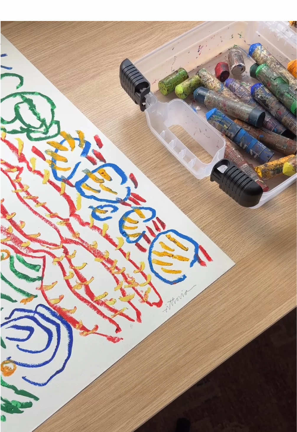 Artists can only write off the cost of their supplies when donating an artwork. Please be considerate when asking for artwork for free. Yes, we understand it’s for a good cause, but supporting the arts and your cause can be simultaneous. #femaleartist #colorfulart #abstract #artonpaper #oilpainting 