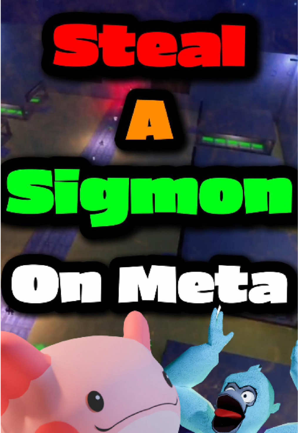 STEAL A SIGMON on Meta now! StealaBrainrot game in VR. #fyp #meme #funny #vr #stealabrainrot 