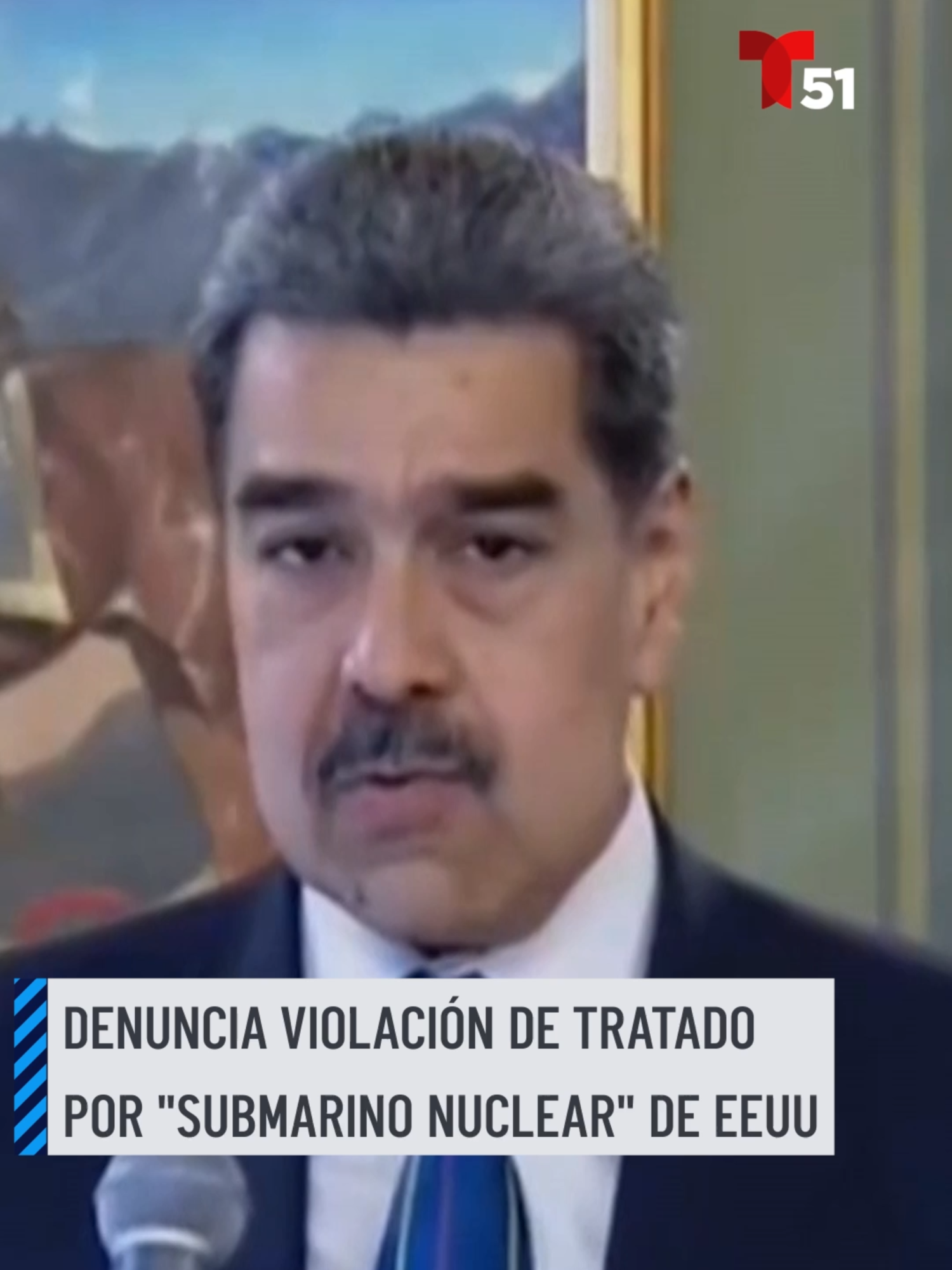 El mandatario venezolano Nicolás Maduro denunció que Estados Unidos violó el Tratado de Tlatelolco de 1967, que declaró a América Latina y el Caribe libres de armas nucleares, con lo que calificó como el despliegue de un “submarino nuclear” en aguas cercanas al país. #maduro #venezuela #nicolasmaduro #submarino