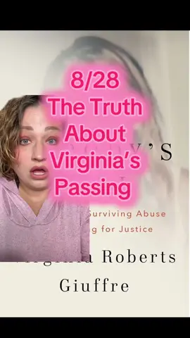 8/28 Virginia Roberts Book and her passing #greenscreen #truecrime #news #BREAKINGNEWS #trial 