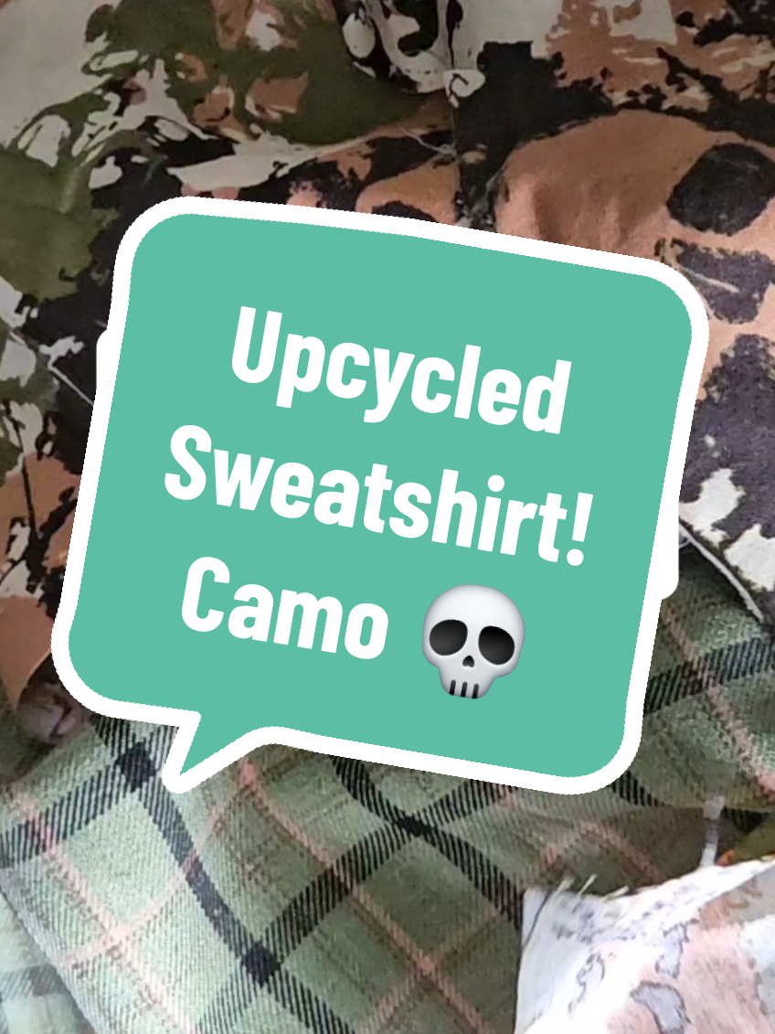 Affordable Upcycled Clothing! I took an Oil Stained sweater and gave it a second chance! What do you think of this transformation?  #alternativefashion , #affordablefashion , #streetwear , #sustainablefashion  #shopsmall 