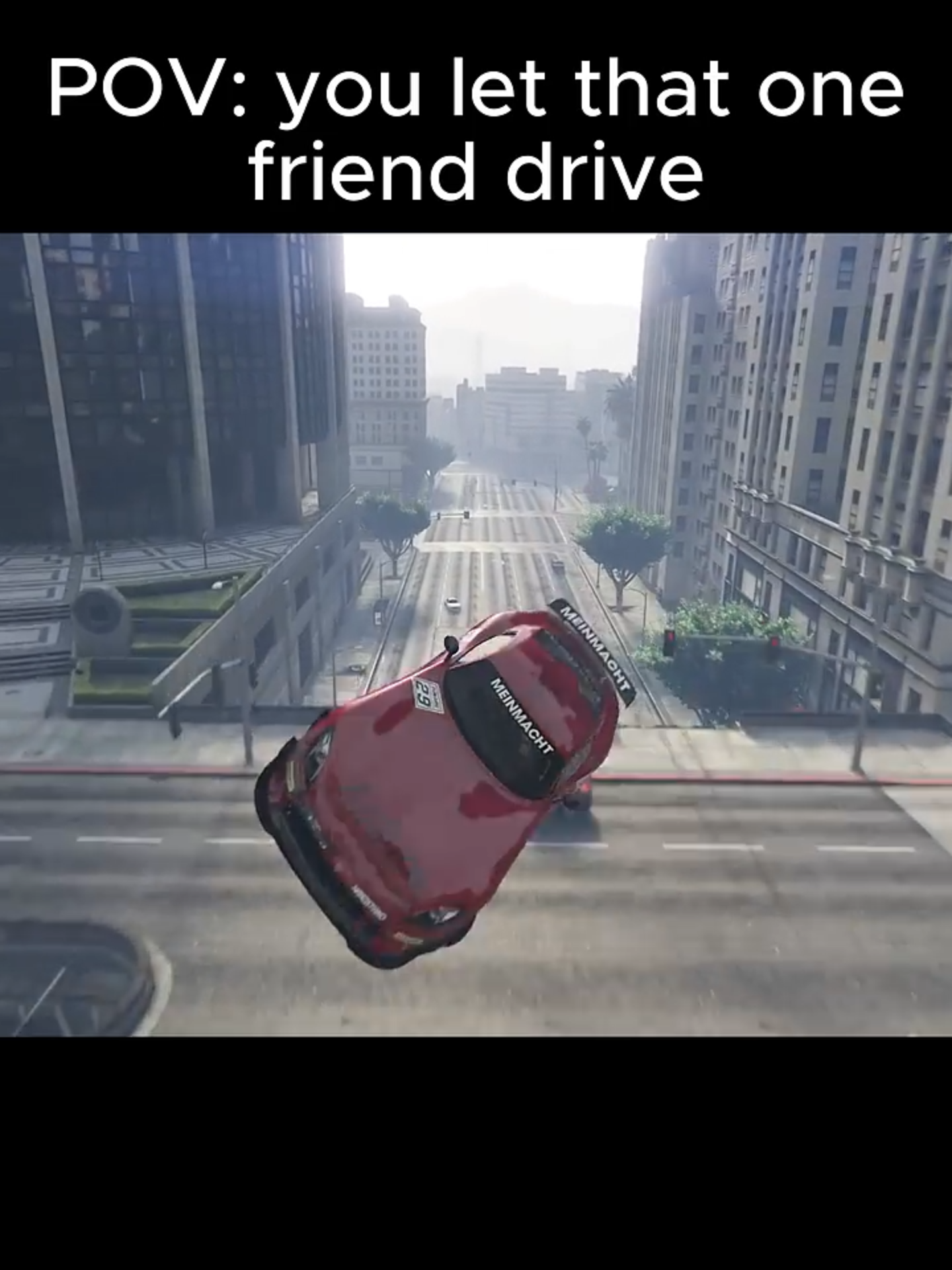 Bro always does the most💀 #gta5 #gtastunts #fyp