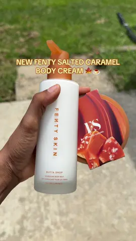 Fenty just came out with SALTED CARAMEL body butter just in time for fall!!! AND it's on SALE! It sold out last year SO fast, so if you see it available, snag yours FAST! @Fenty Beauty @Fenty Skin  #fallscents #fentybodybutter #labordaysale #saltedcaramel #tiktokshopcreatorpicks