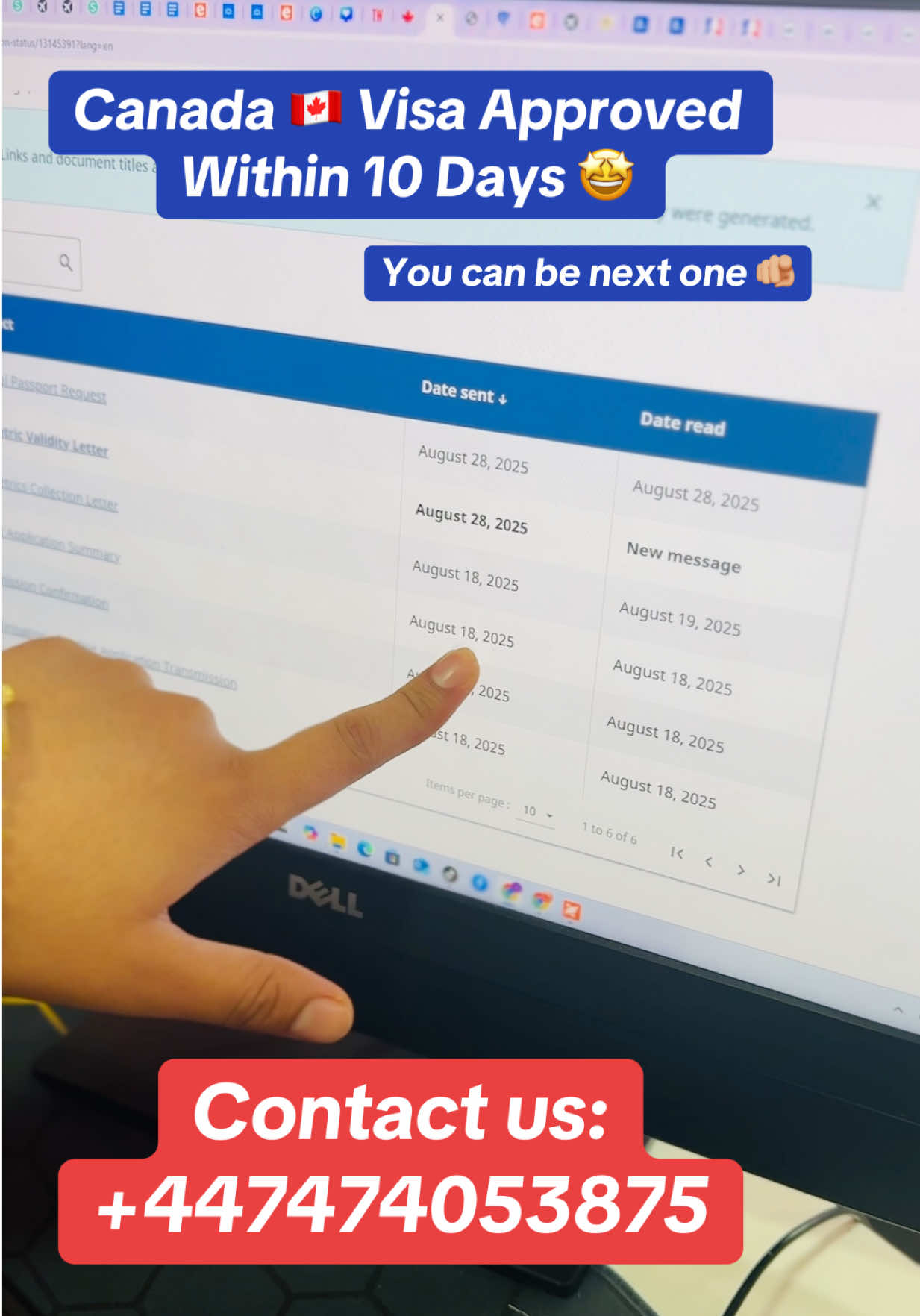 Canada visa Approved within 10 Days 🇨🇦 You can be the next 🫵🏼 💯 Contact our Number to get Best services for Your Canada Visa Application 👍 #Canada #visa #approved #unitedkingdom #canada🇨🇦 