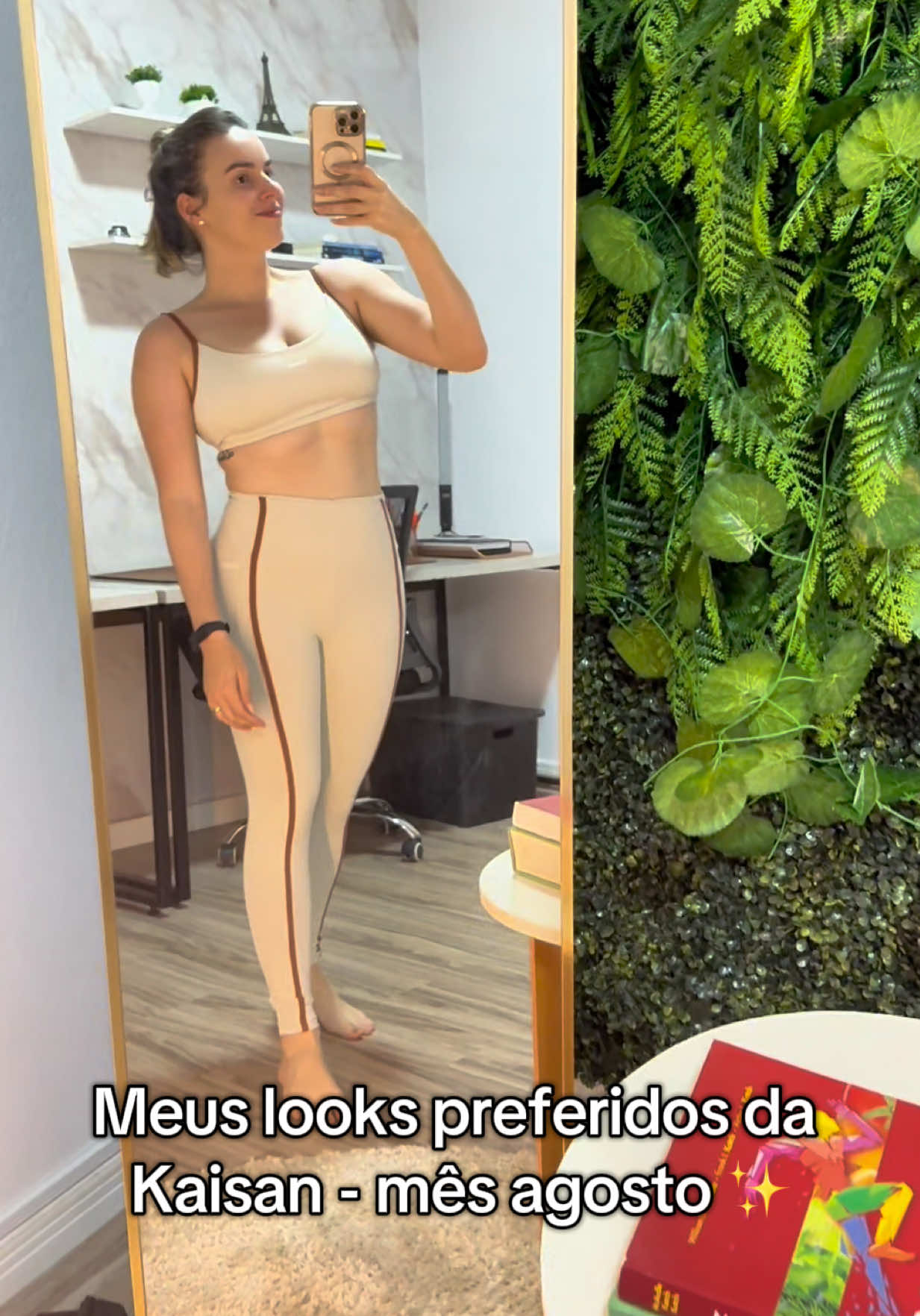 Looks da Kaisan que eu mais gostei, mês de agosto ✨🤌🏻 Gente! São peças de qualidade, não marcam, vestem bem! Meus números são: Top M, calças e shorts P, macacão M. Peso 60kg e 161cm de altura, uso 38 e M de blusinha. Usem meu cupom NUTRIANDRESSA pra garantir desconto na Kaisan ✨ #fy #roupadeacademia #lookdetreino #kaisan #cupomdesconto 