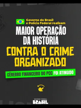 Crime organizado, resposta organizada! 🚨   👮‍♂️ Uma megaoperação do Governo do Brasil e da Polícia Federal atingiu de forma inédita o cérebro financeiro do crime organizado no país.   🌐 Com ações coordenadas entre Polícia Federal, Receita Federal, Ministério da Justiça, Ministério da Fazenda, Agência Nacional do Petróleo e Ministério Público Federal, além das polícias e MPs estaduais, foi possível pela primeira vez mostrar a conexão entre a Faria Lima, a venda ilegal de combustíveis e o crime organizado. 👉 O recado está dado: ninguém está acima da lei. E megaoperações como essa vão se tornar mais comuns com a aprovação da PEC da Segurança Pública que o Governo do Brasil enviou ao Congresso Nacional. Basta ela avançar por lá! 🇧🇷 O Governo do Brasil está do lado do povo brasileiro contra o crime organizado.