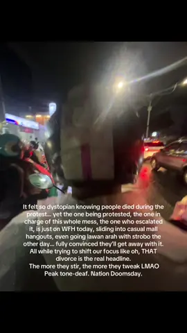 ojol played such a big role in our lives way more than those scums who run the office… and in fact ojol did save our lives more than the cops ever did… 1312