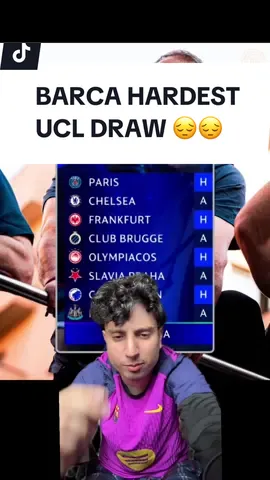 BARCA GOT HARDEST UCL DRAW 🙏😭 #ucldraw  #fyp #ishdafish5 