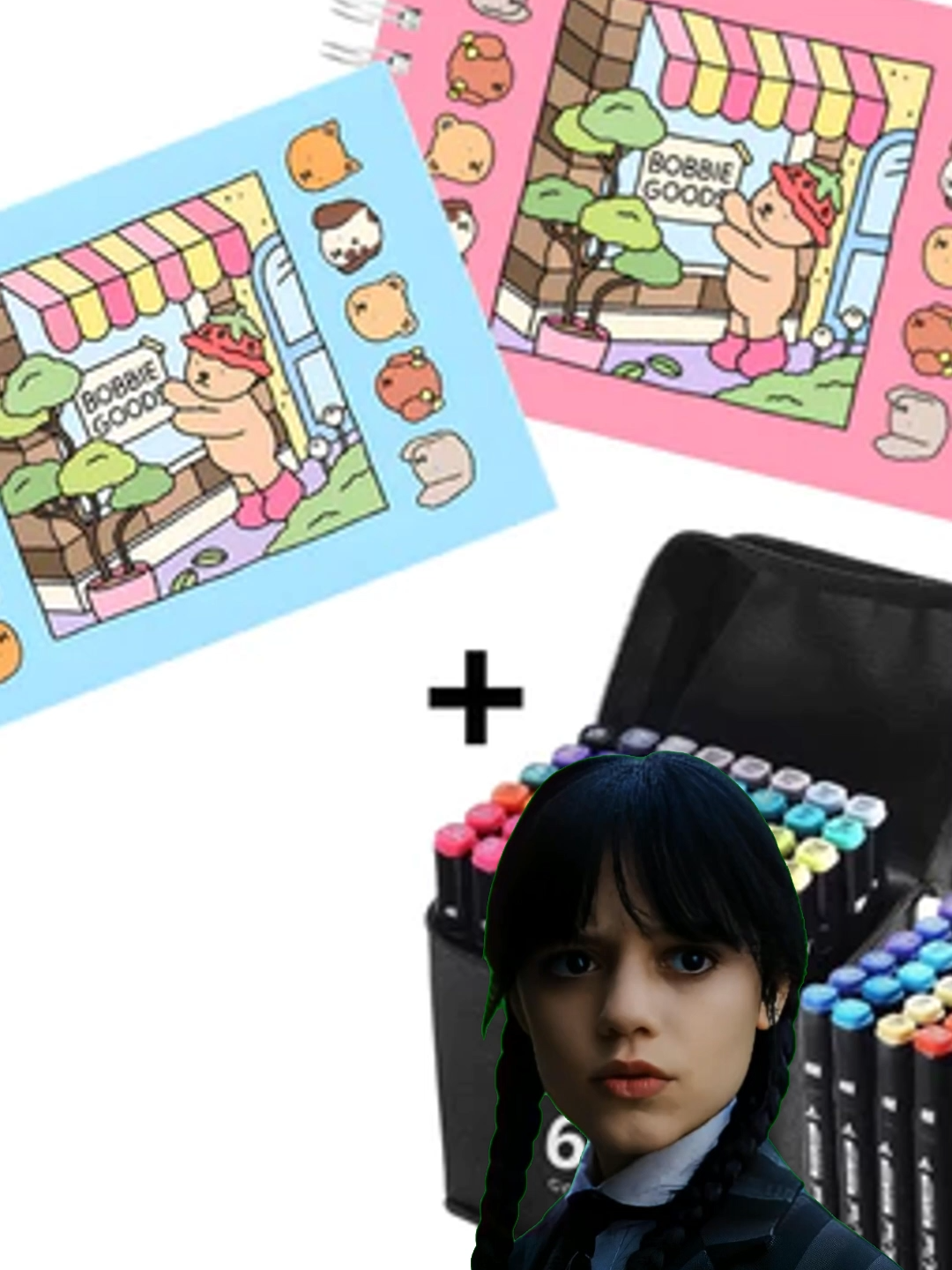 Bobbie Goods pra Colorir só R$29,89. #tiktokshop #tiktokshopbrasil #achadinho #achadinhos #baratinho #promocao #oferta #wandinha #wandinhaaddams #bobbiegoods