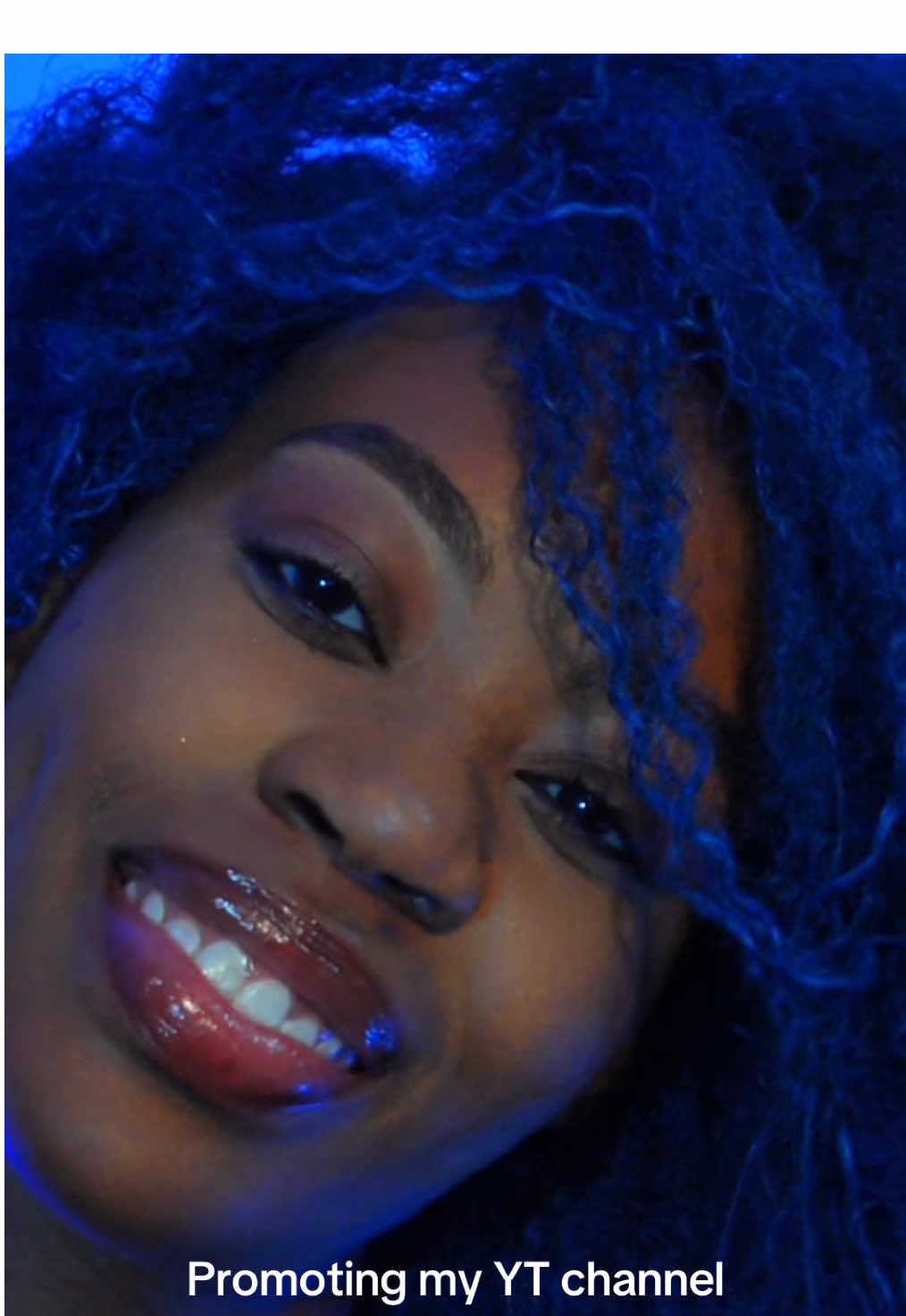 DAY 2 of promoting my YT CHANNEL💙🎥 Link in my Bio🦋  “The fear of looking stupid is holding you back!”  ✨Stop waiting and POST THE CONTENTTT!!  @As I Am USA   #hairwaxcolour #asiamhairwax #naturalhair #gap #smallyoutuber 