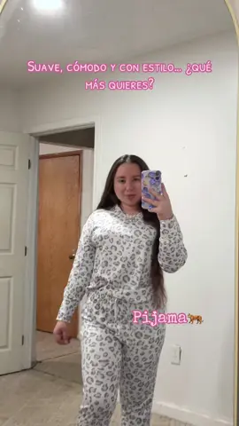 Dulces sueños con estilo 🐆 Set de pijama comfy + suave, perfecto para dormir o para andar en casita con flow💕#animalprint #tiktokshoplaborday #homestyle #pijamastiktok #tiktokfinds 