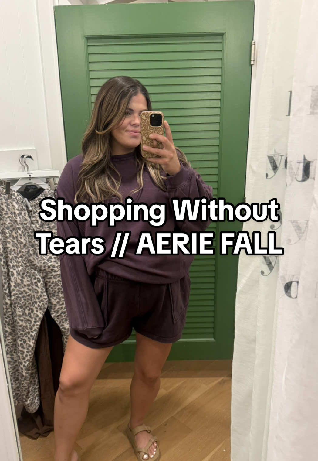 Another shopping without tears from the @aerie dressing room 🫶🏼  #shoppingwithouttears #midsize #midsizefashion #size12 #size14 