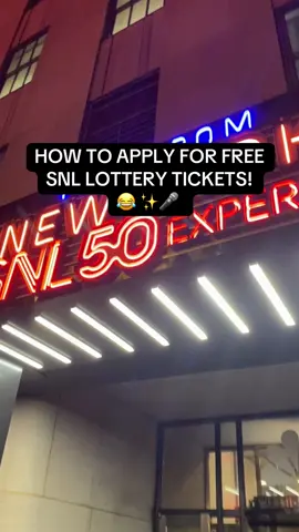 Send to someone who needs to hear this! You have three more days to apply for Saturday night live free lottery tickets!! 🎟️ #snl #saturdaynightlive #nycevents #nycforfree #nyccontentcreator 