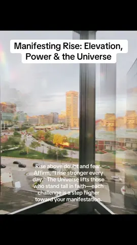 Manifesting Rise: Elevation, Power & the Universe Rise above doubt and fear. Affirm, “I rise stronger every day.” The Universe lifts those who stand tall in faith—each challenge is a step higher toward your manifestation. 🌅✨ What’s one affirmation you use when you need to rise above setbacks and stay aligned? #ManifestYourRise #RiseWithTheUniverse #AffirmYourStrength #ElevateYourEnergy #DivineElevation