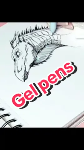 I love a good writing pen and like sketching with them too. So when I got these pens from @Shuttle Art I had to sketch out a quick dragon head. These have a super fin tip for a gel pen so great for details and fine writing. #gelpens #labordaysale #inkdrawing #inkpen #dragons 