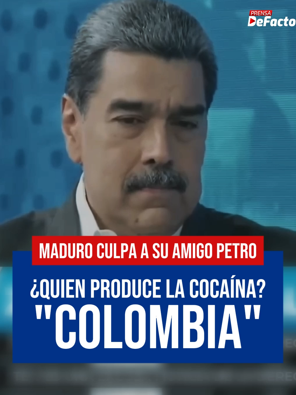 Nicolás Maduro arremete contra su amigo PETRO y acusa al país de Colombia de ser el principal exportador de cocaína.  ¿Qué opinas?  #PrensaDefacto #Prensa #viral #Perú #Colombia #Venezuela