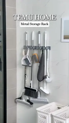 Adjustable hooks keep everything organized and easy to grab—no more clutter in the corner. 🧼 🔍 Find it at https://temu.to/m/gk9d7z5gnwd #Temu #TemuFinds #HomeOrganization