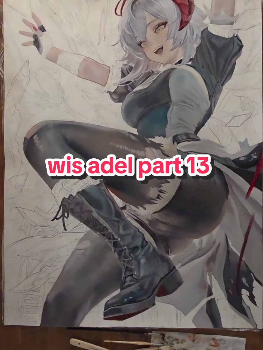 Arknight - Wis'adel Part 13 Commission Fanart  75cm auf 100cm  #arknights #fanart #manga #wisadel #anime   