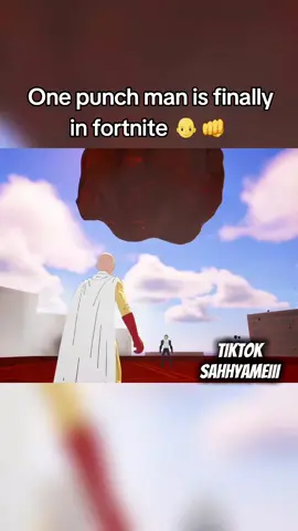 One punch man 👊 is finally in fortnite 👨‍🦲 I hope you get this reference #fortnite #fypシ゚viral #fortniteclips #fortnitebr 