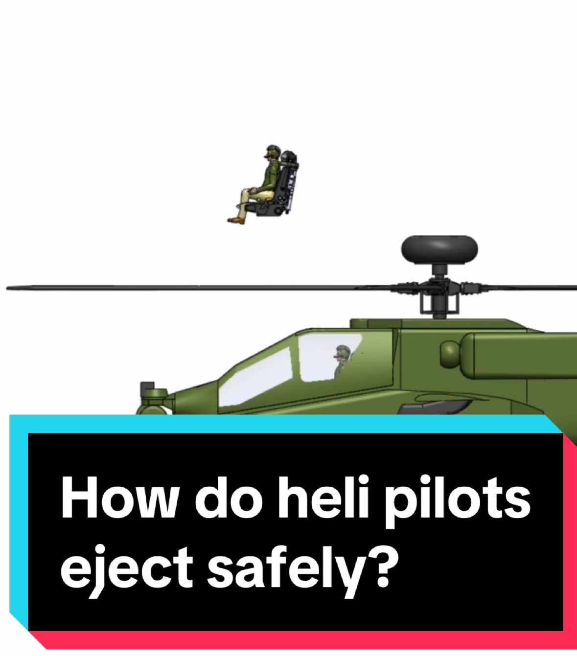 How are pilots safely ejected from helicopters? 🤔 #science #physics 